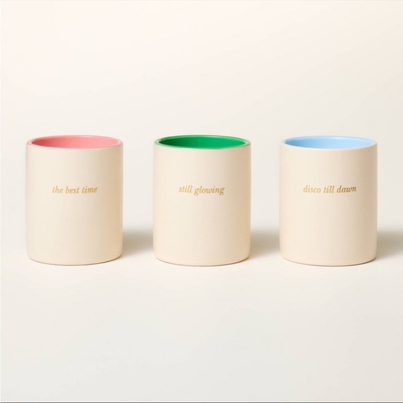 kate spade Other - Kate Spade X Target Ceramic Jar 3 Candle Gift Set Cream containers, NIB